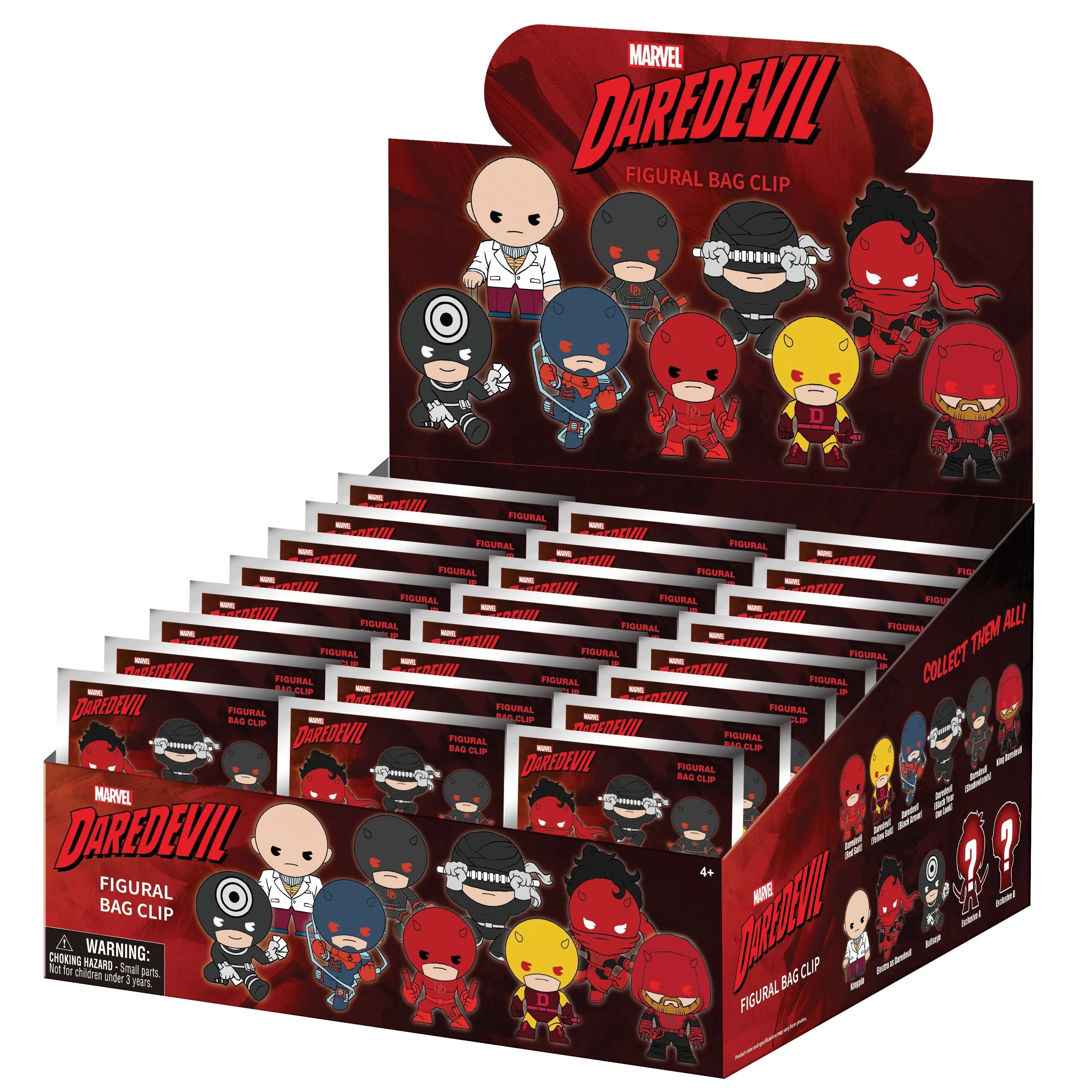 DAREDEVIL - 3D Foam Bag Clip (Display 24 Pcs)
