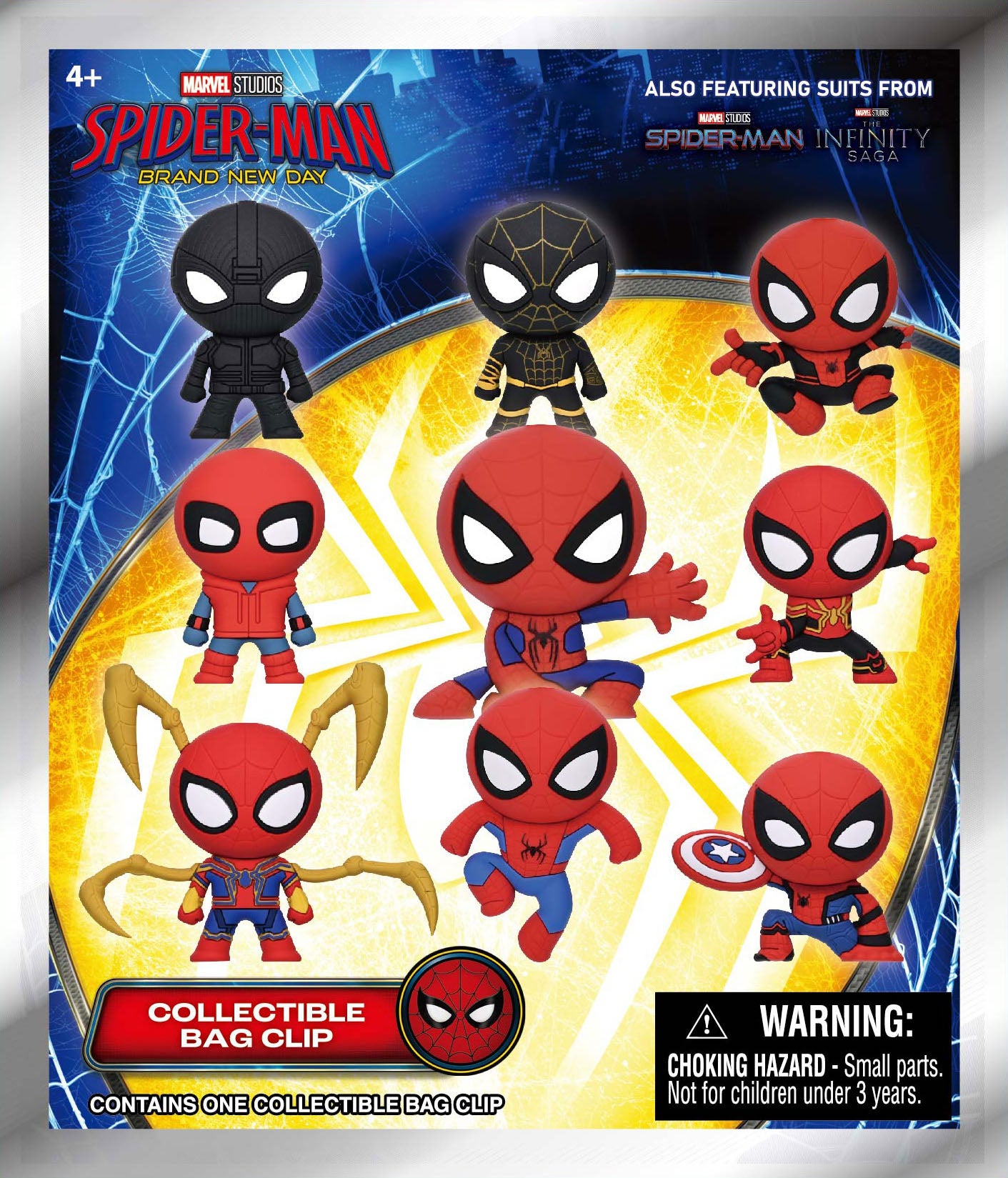 SPIDER MAN BRAND NEW DAY - Series1 - 3D Foam Bag Clip (Display 24 Pcs)