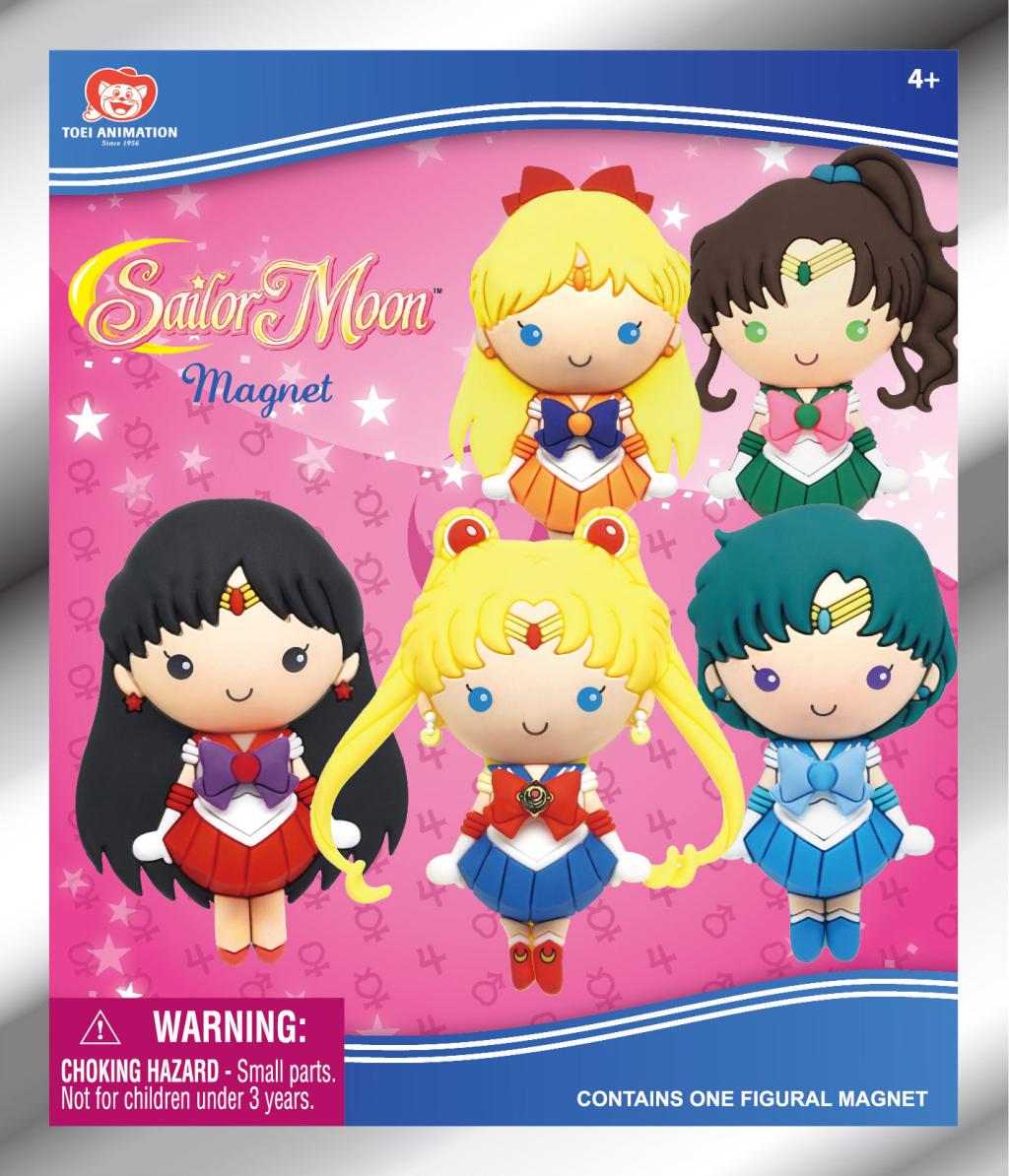SAILOR MOON - Serie 1 - 3D Foam Magnets in blind bags (Display 12 Pcs)