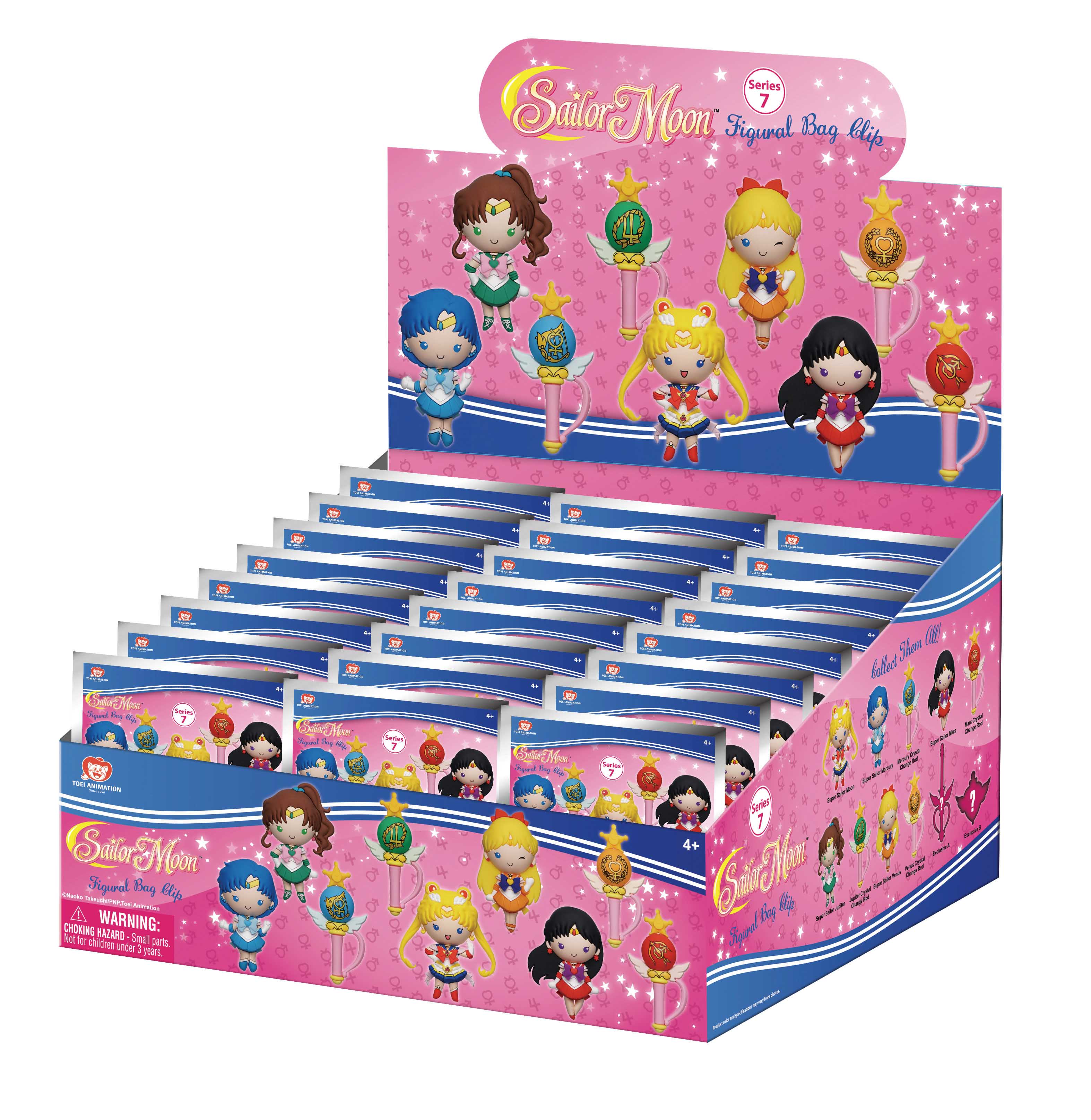 SAILOR MOON - Series 7 - 3D Foam Bag Clip (Display 24 Pcs)