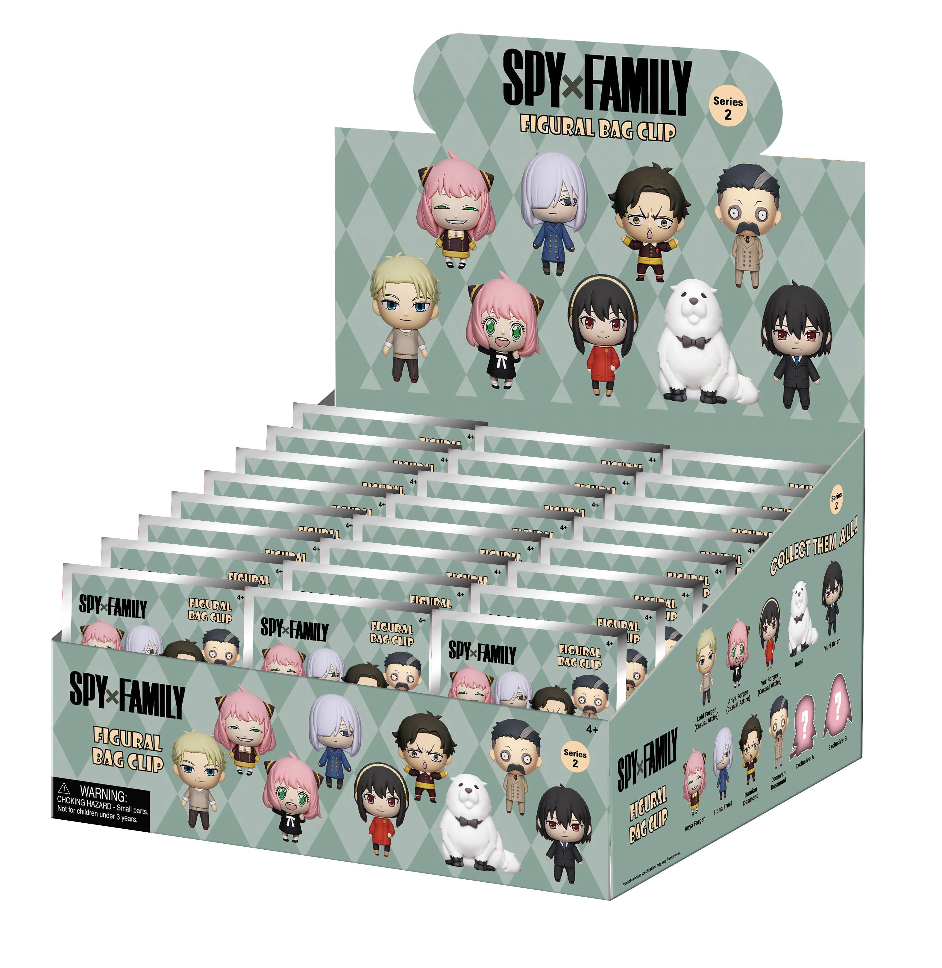 SPY X FAMILY - Series 1 - 3D Foam Bag Clip (Display 24 Pcs)