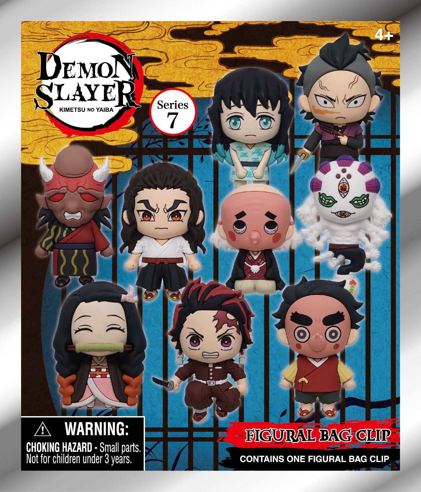 DEMON SLAYER - Series 7 - 3D Foam Bag Clip (Display 24 Pcs)