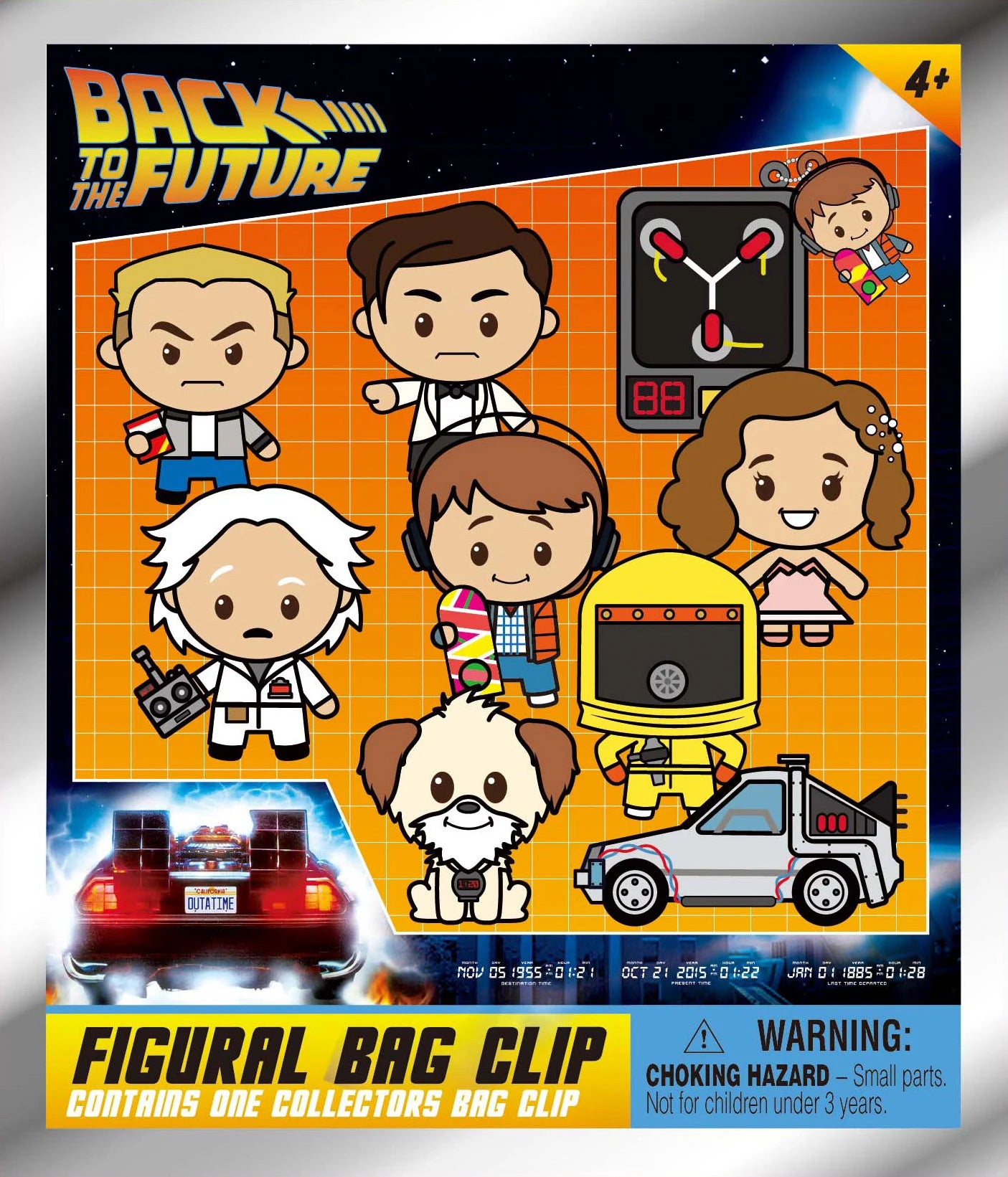 BTTF 40TH ANNIVERSARY - Series 1 - 3D Foam Bag Clip (Display 24 Pcs)