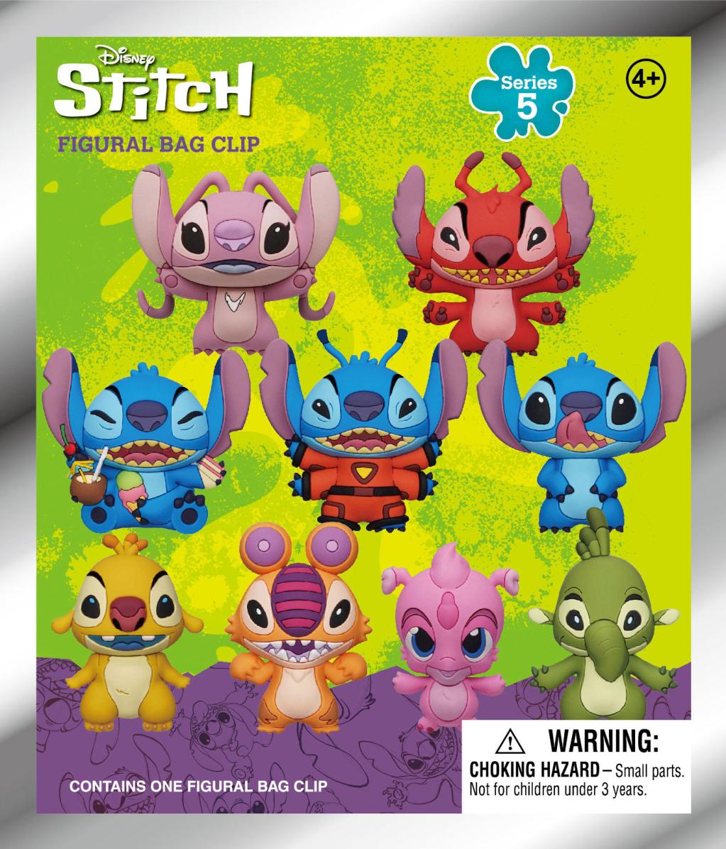 DISNEY - Stitch -  Serie 5 - 3D Foam Bag Clip (Display 24 Pcs)