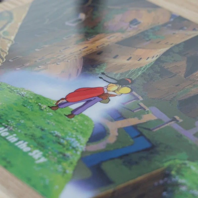 CASTLE IN THE SKY - Aerial Garden - A4 Size Clear Poster 305x220mm