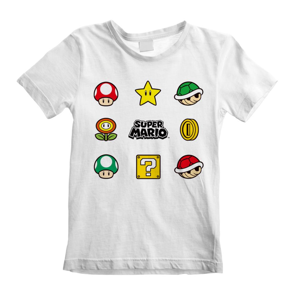 SUPER MARIO - Symbols - Kids T-Shirt (5-6 Y)
