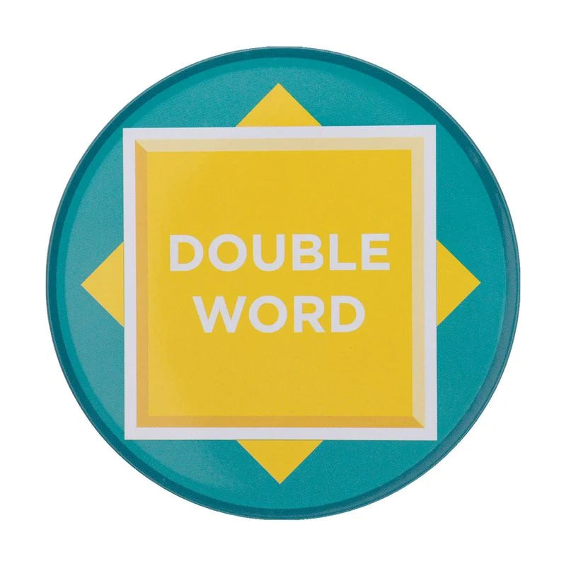 SCRABBLE - 4 Embossed Metal Coasters