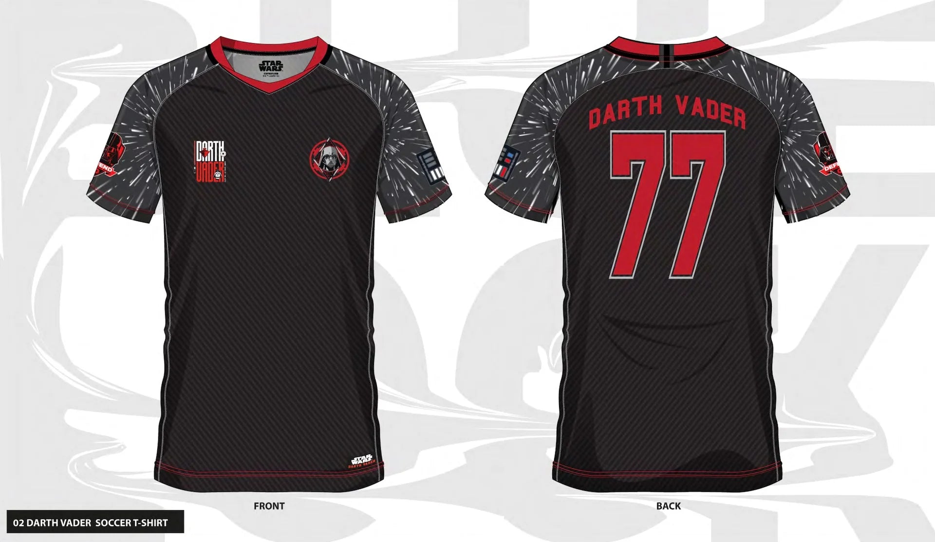 STAR WARS - Darth Vader 77 - Soccer Jersey Men (XXL)