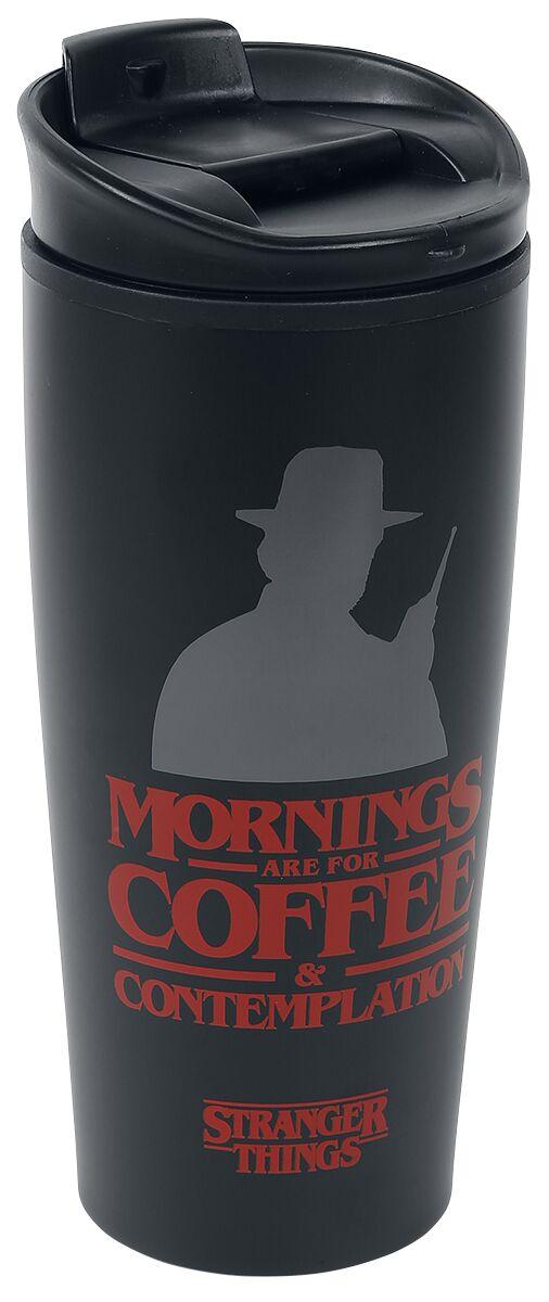 STRANGER THINGS - Metal Travel Mug 450 ml - Coffee and Contemplation
