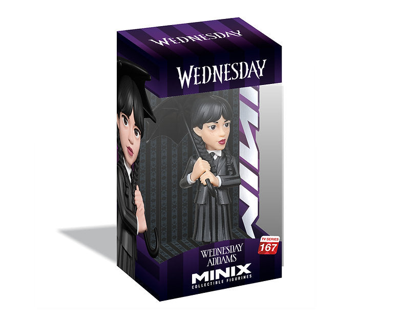 WEDNESDAY - Wednesday Addams with umbrella - Figure Minix 12cm