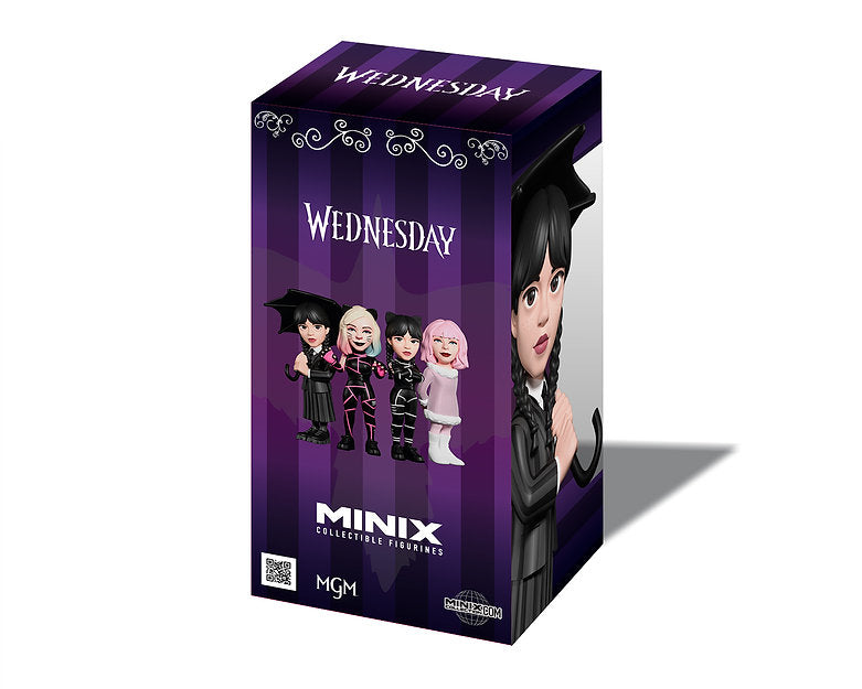 WEDNESDAY - Wednesday Addams with umbrella - Figure Minix 12cm