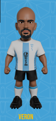 ARGENTINA - Veron - Figure Minix World Legends Cup 12cm