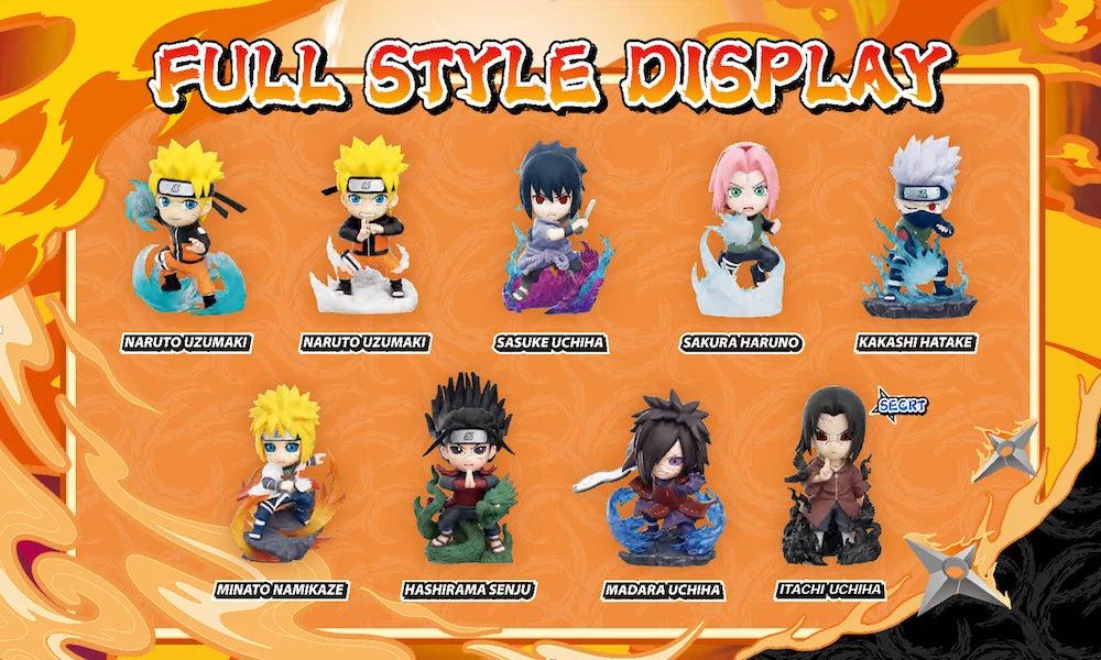 NARUTO SHIPPUDEN - Great Ninja Vol 1 - Blind Box Set 8 Figurine TBAcm