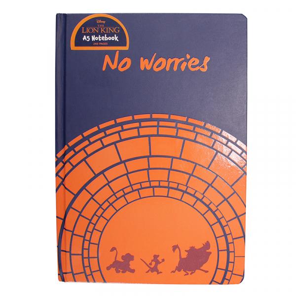 DISNEY - NoteBook A5 - The Lion King 'No Worries'