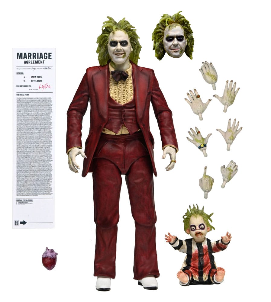 BEETLEJUICE 2 - Beetlejuice "Red Tuxedo" - Ultimate Figurine 18cm