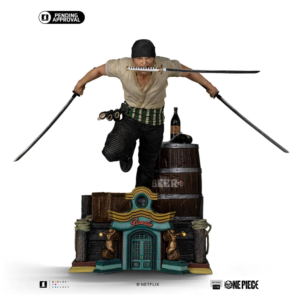 ONE PIECE NETFLIX  - Zoro - Statue Art Scale 1/10 19.2cm