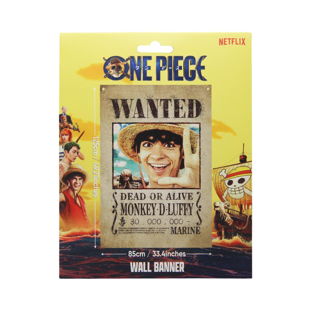 ONE PIECE NETFLIX - Wanted - Wall Banner '125 x 85 cm'