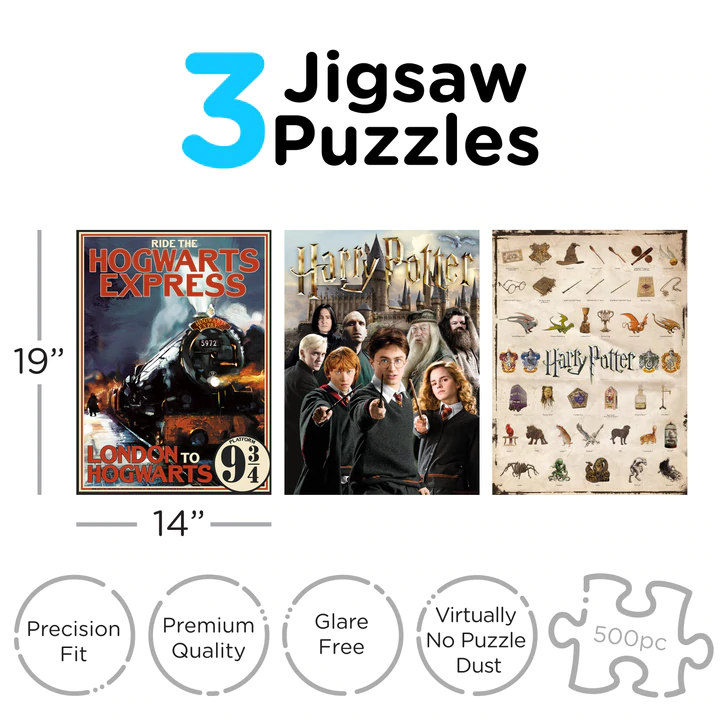 HARRY POTTER - Hogwarts - 3 Puzzle 500P
