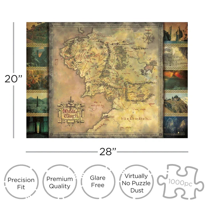 THE LORD OF THE RINGS - Map - Puzzle 1000P