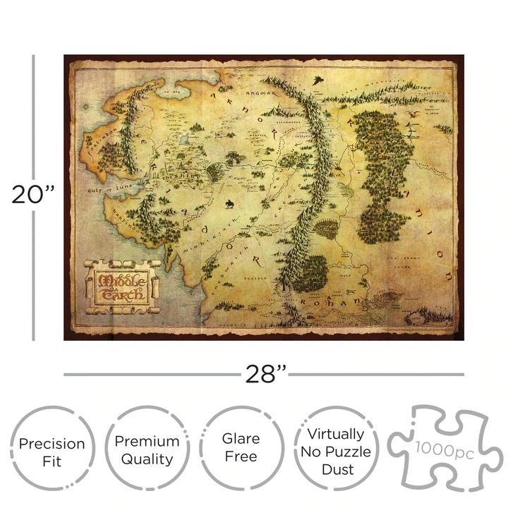 THE HOBBIT - Map - Puzzle 1000P
