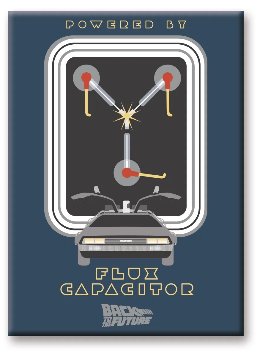 BACK TO THE FUTURE - Flux Capacitor - Magnet 6.3x8.9cm