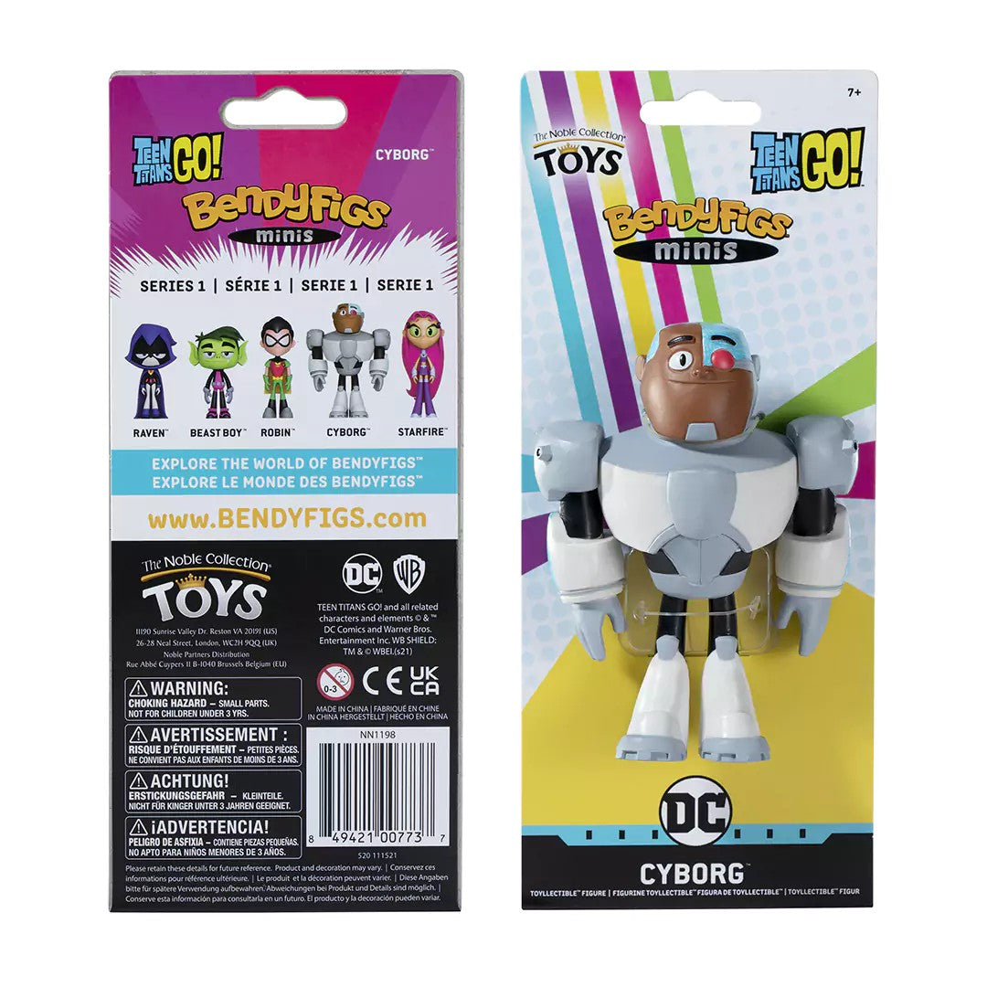 TEEN TITANS GO - Cyborg - Mini Bendyfigs Figure 11cm