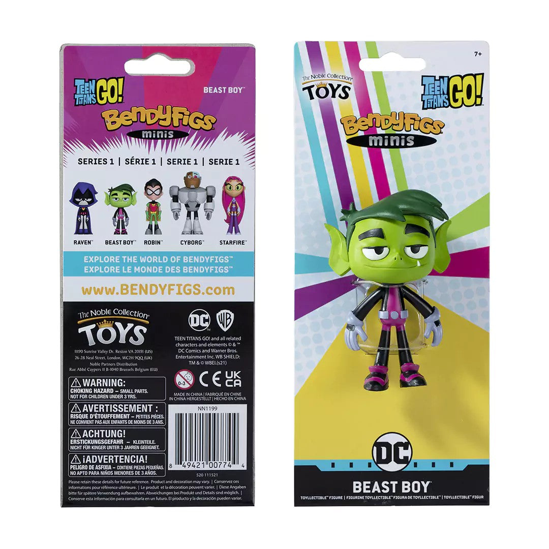 TEEN TITANS GO - Beast Boy - Mini Bendyfigs Figure 9cm