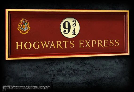 HARRY POTTER - Hogwarts 9 3/4 Sign