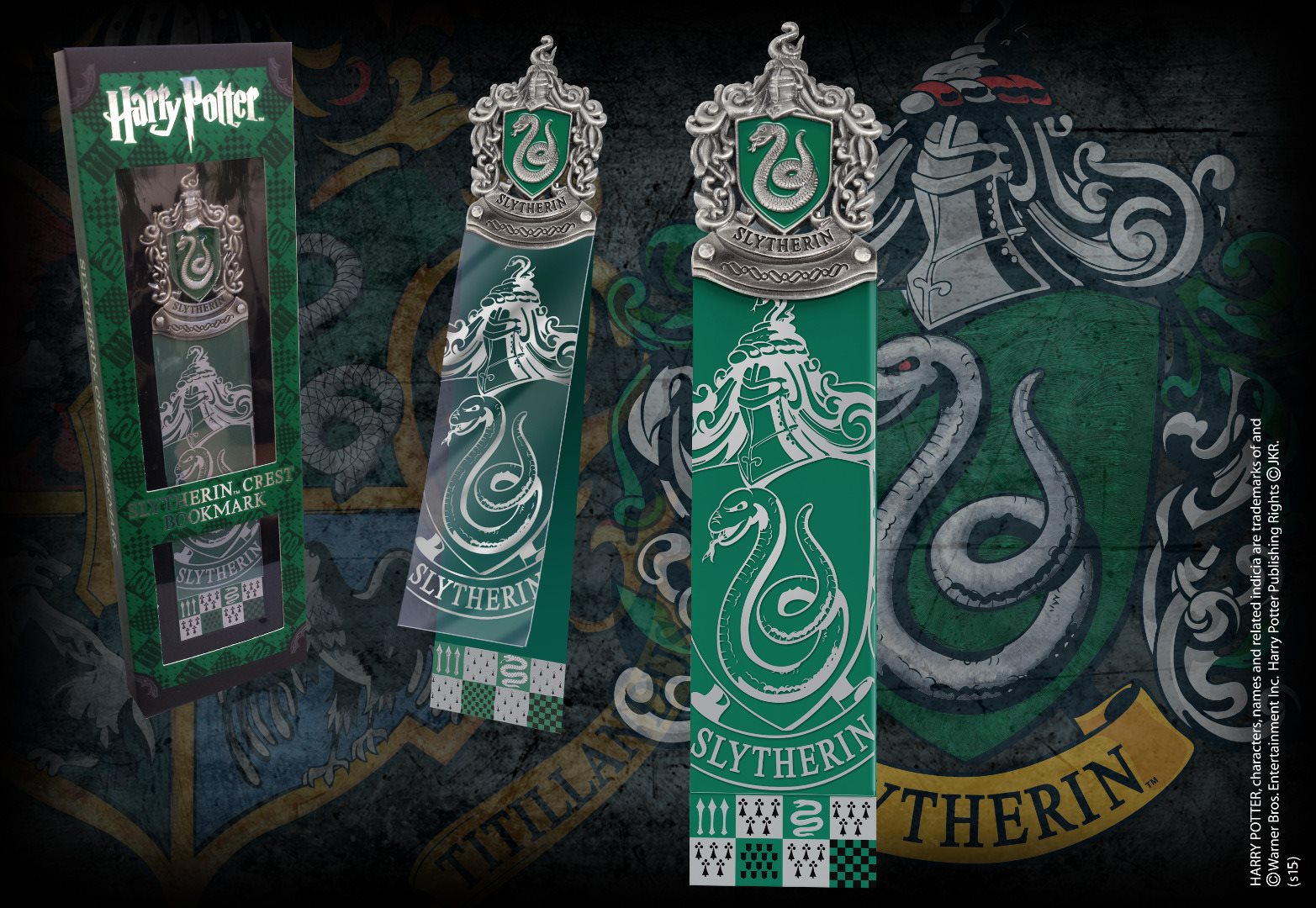 HARRY POTTER - Marque-page Entête Slytherin