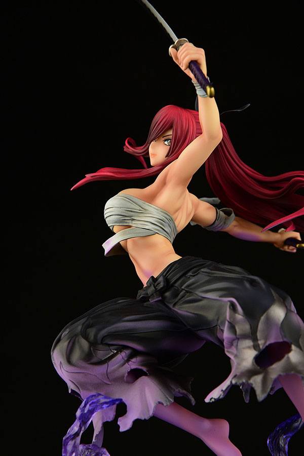 FAIRY TAIL - Erza Scarlet Samurai Ver. Shikkoku - Statue OrcaToys 43cm