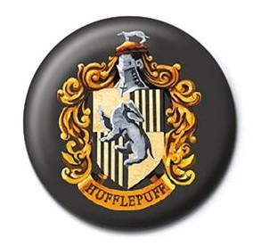 HARRY POTTER - Colourful Crest Hufflepuff - Button Badge 25mm