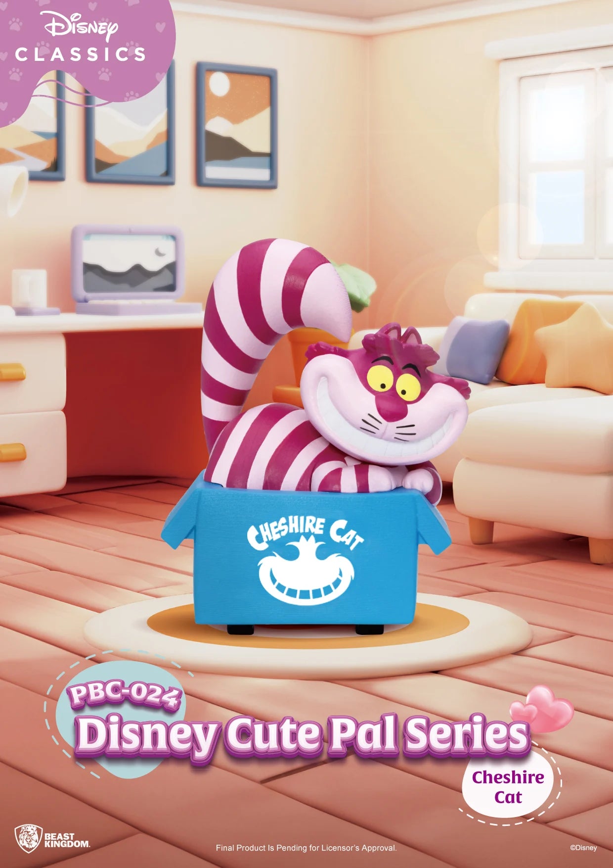 DISNEY - Cute Pal Pull Black Car - Set 6 Fig. Blind Box 5cm