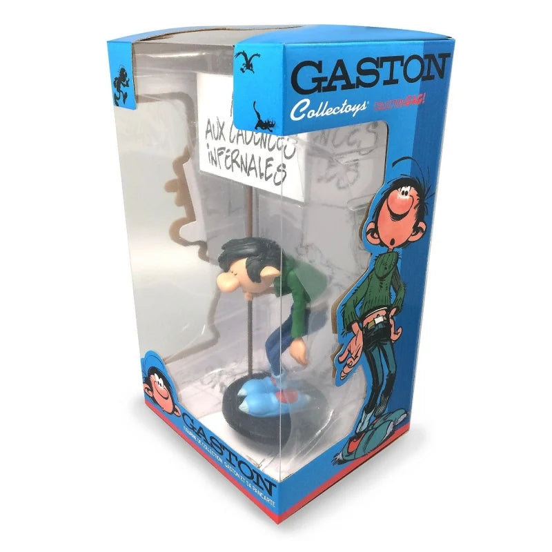 GASTON LAGAFFE - Figurine Resine - Non aux Cadences Infernales - 29cm