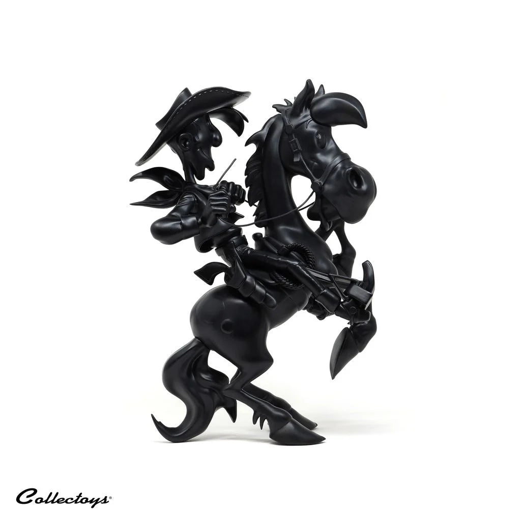 LUCKY LUKE - Lucky Luke on Jolly Jumper "Black Ed." - Statue 25cm