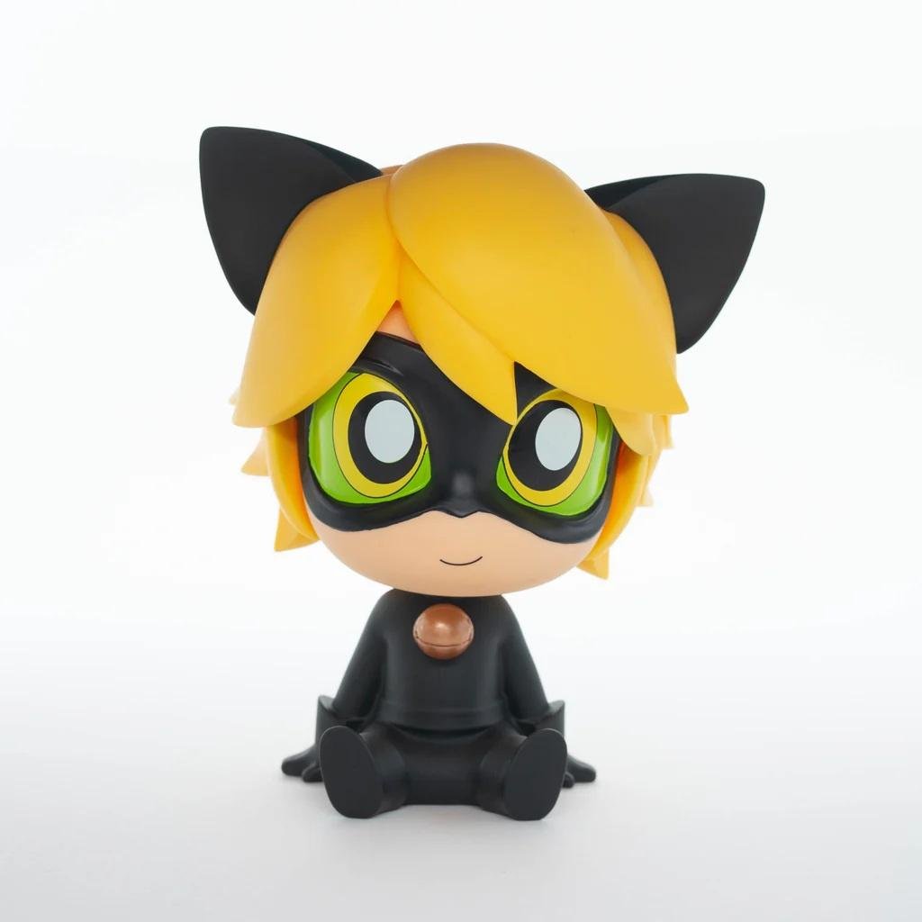 MIRACULOUS LADY BUG - Chat Noir - Tirelire PVC 18cm
