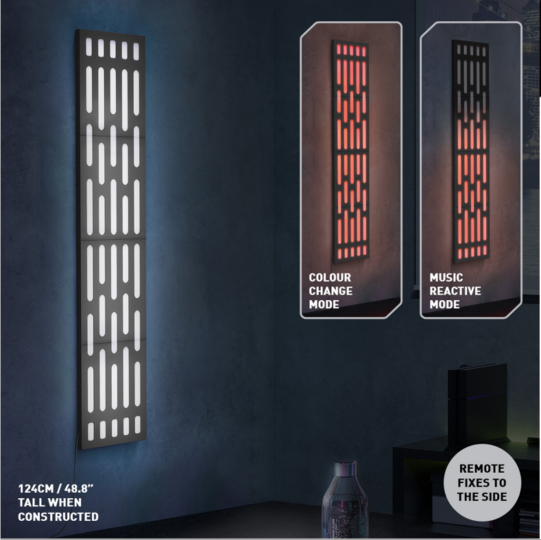 STAR WARS - Death Star Wall Panel - Wall Light 124cm