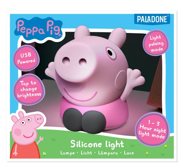 PEPPA PIG - 'SquishyGlo' Silicone Light Rechargeable 14cm