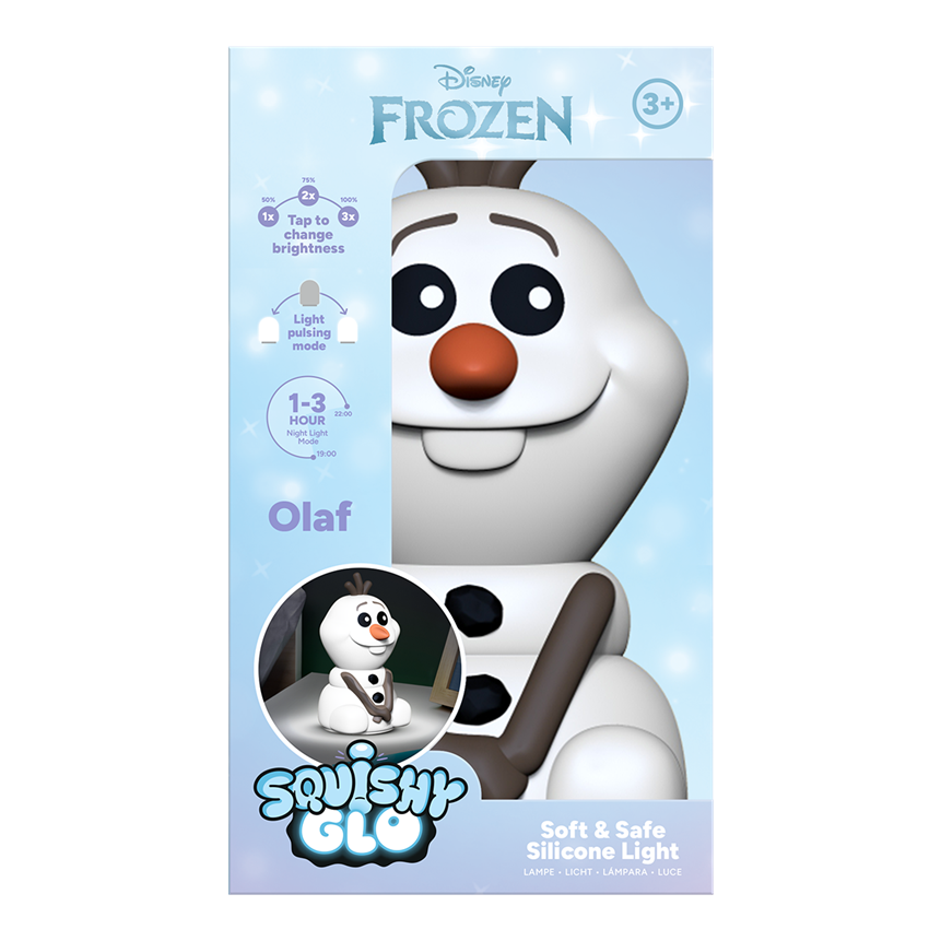 DISNEY - Olaf - 'SquishyGlo' Silicone Light Rechargeable 7,4inch
