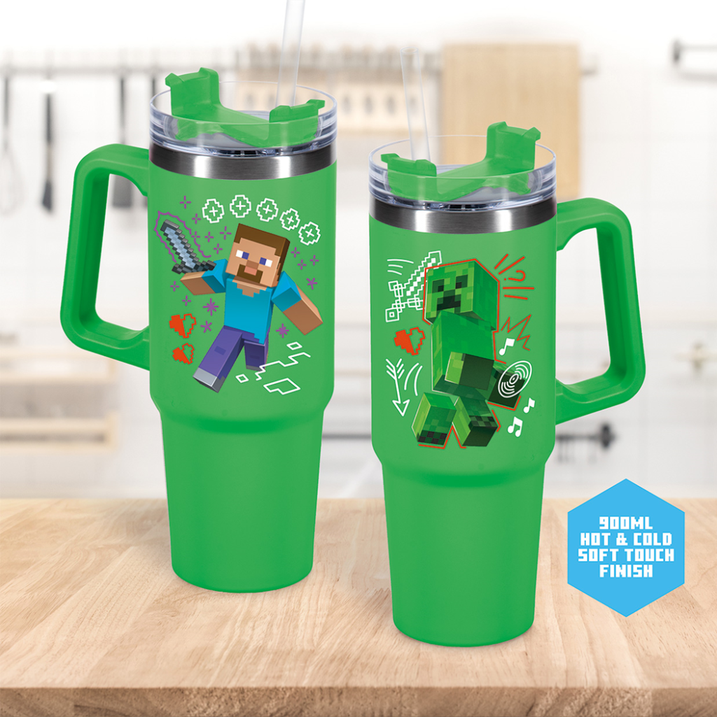 MINECRAFT - Steeve - Travel Mug XL 900ml with straw