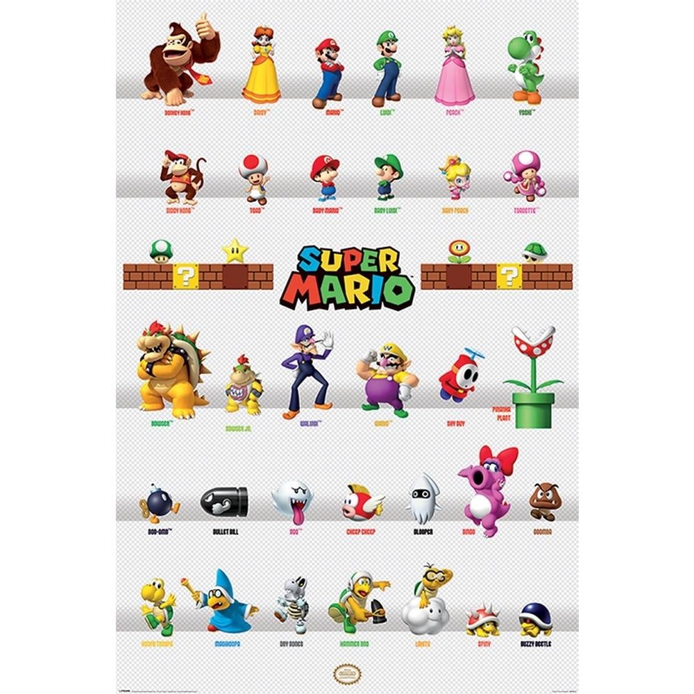 NINTENDO - Super Mario Character - Poster 61x91.5cm