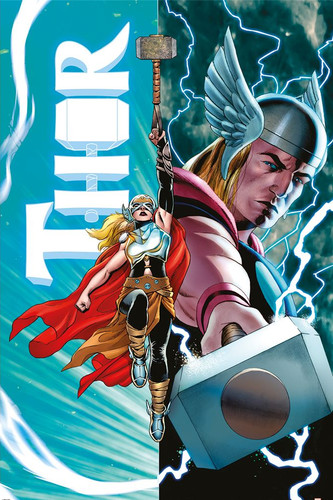 THOR - Thor vs Female Thor - Poster 61x91cm