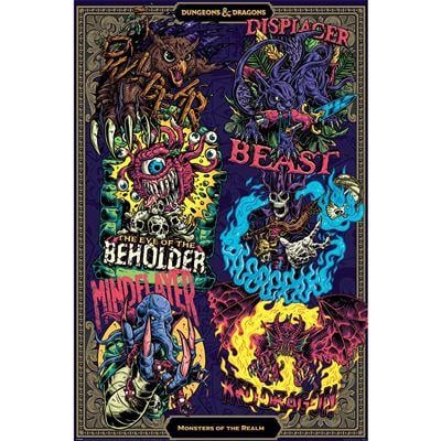 DUNGEONS AND DRAGONS - Monsters of the Realm - Poster 61 x 91cm