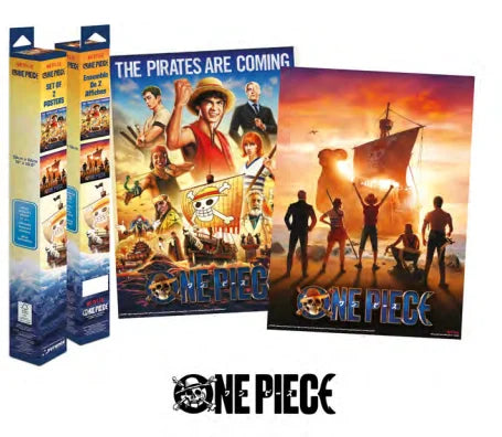 ONE PIECE NETFLIX - 2 Posters 52 x 38cm Set