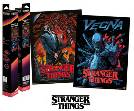 STRANGER THINGS - Vecna & Eddie - 2 Posters 52 x 38cm Set