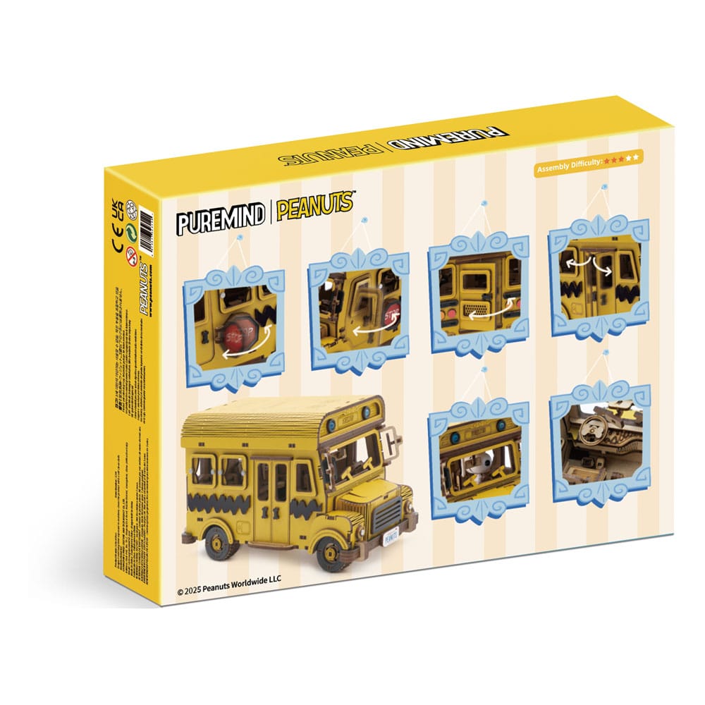 PEANUTS - School Bus - Wood Model Kit