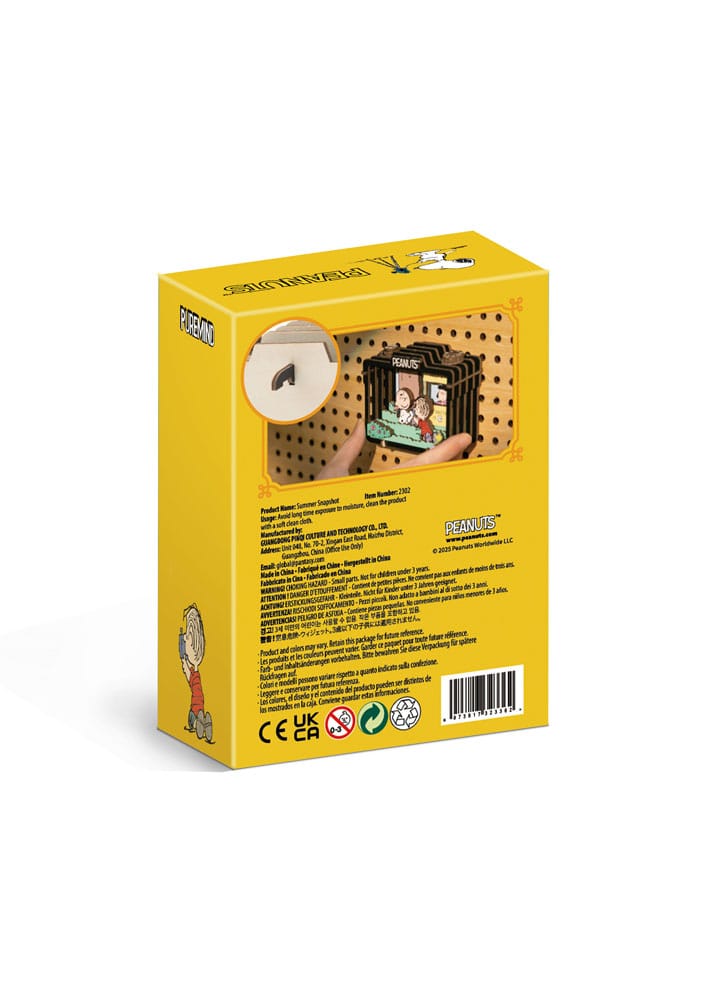 PEANUTS - Summer Snapshot - Wood Model Kit Theater