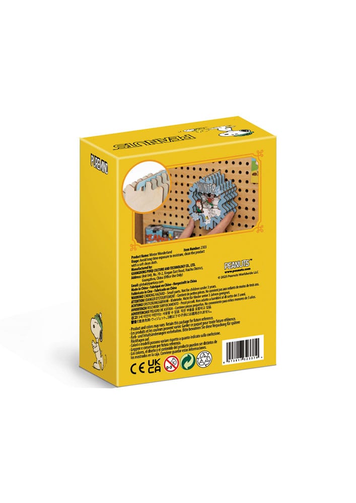 PEANUTS - Winter Wonderland - Wood Model Kit Theater