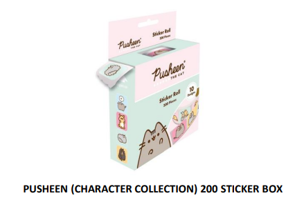 PUSHEEN - Character Collection - Sticker Box (200)