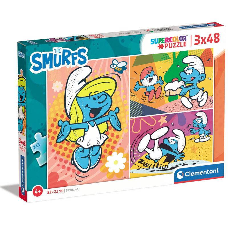 THE SMURFS - 3 Puzzle 48P