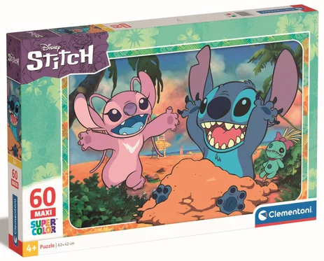 LILO & STITCH - Stitch & Angel - Maxi Super Color Puzzle 60P